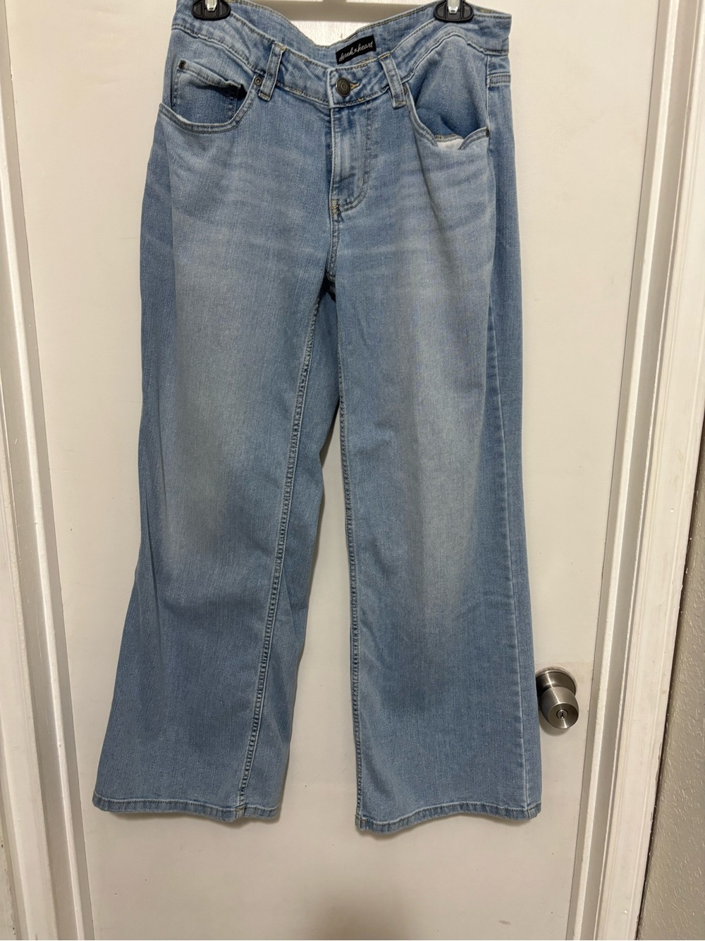 Derek Heart Light Blue Wide Leg Denim Jeans